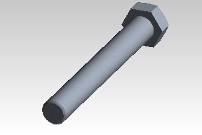 Genuine Continental Girbau Part #172874 BIC HEX.SCREW DIN933-8 M16X100